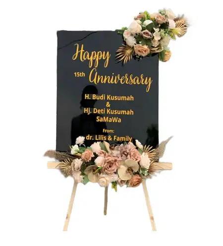 Papan Bunga Akrilik compreng